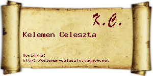 Kelemen Celeszta névjegykártya